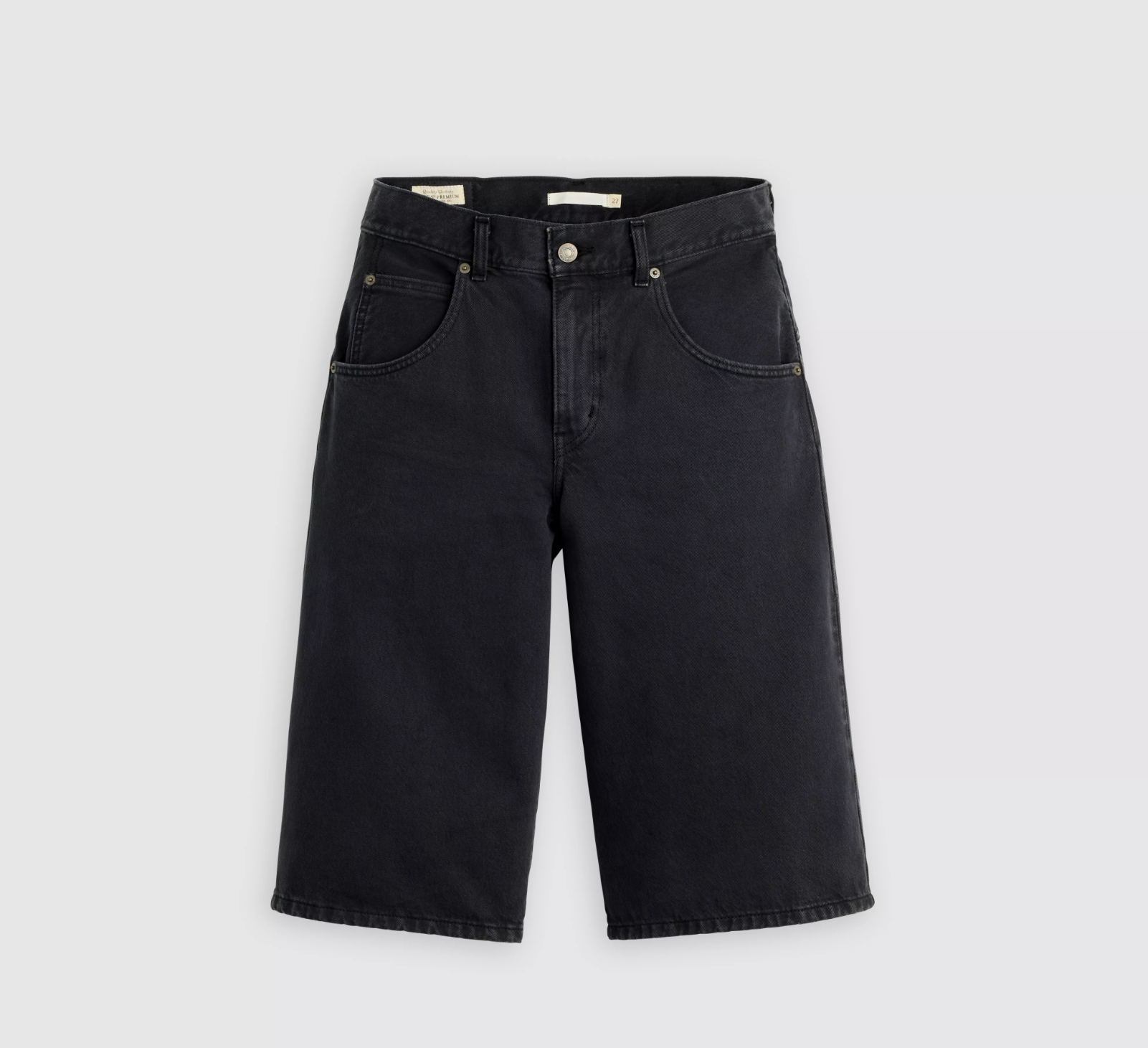 Super Baggy Jort - Chipped Black Oyster