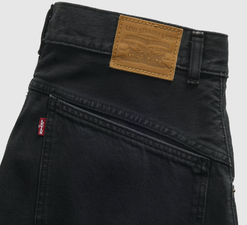 Super Baggy Jort - Chipped Black Oyster