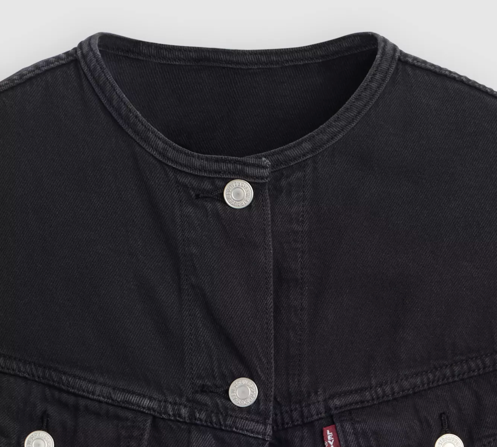 Collarless Shrunken 90s Vest - None Your Business