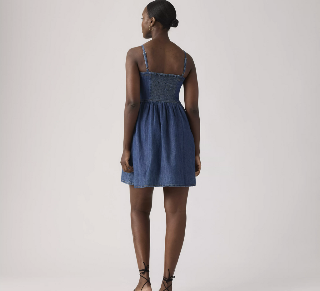 Jadine Denim Dress - Unturned Stone