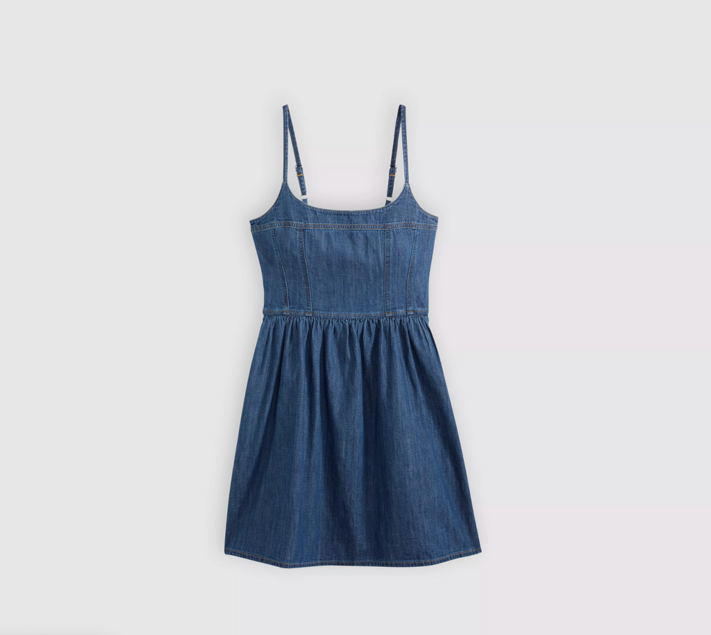 Jadine Denim Dress - Unturned Stone