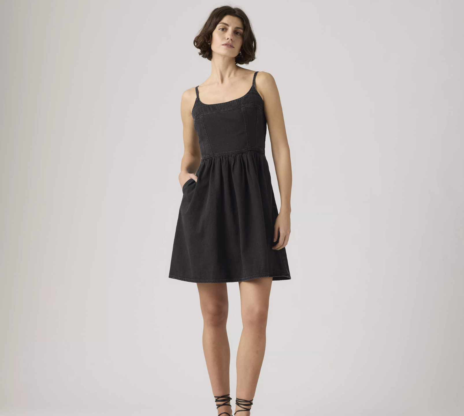 Jadine Denim Dress - First Or Last