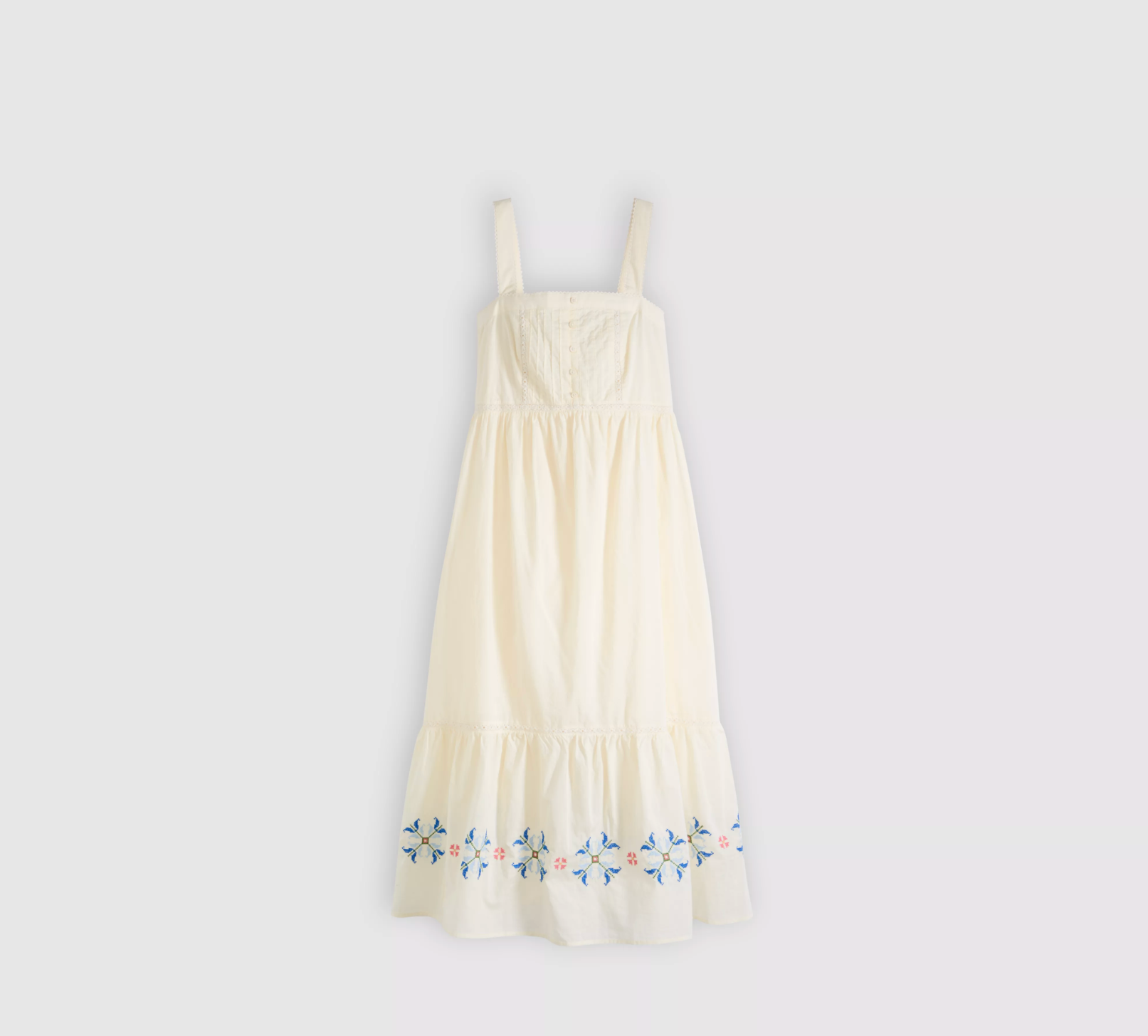 Mimi Dress - Cloud Dancer Larger Floral