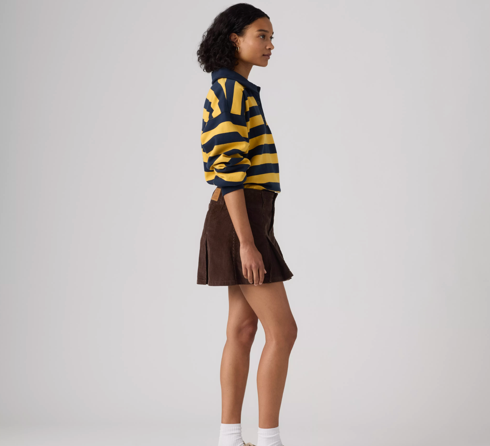 Inverted Pleat Mini - Java Cord