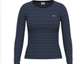 Hayes Long Sleee Tee - Gemini Stripe Navy Blazer