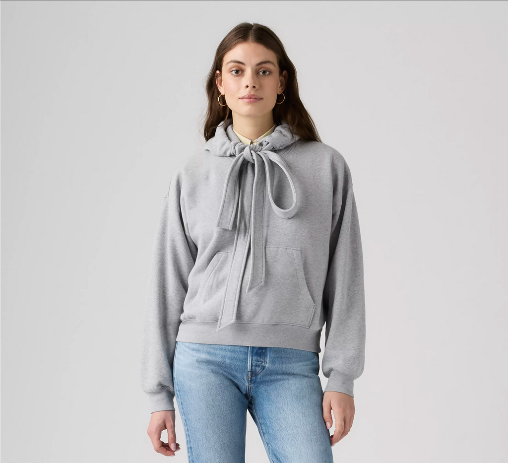 Vintage Tied Up Hoodie - Silver Heather