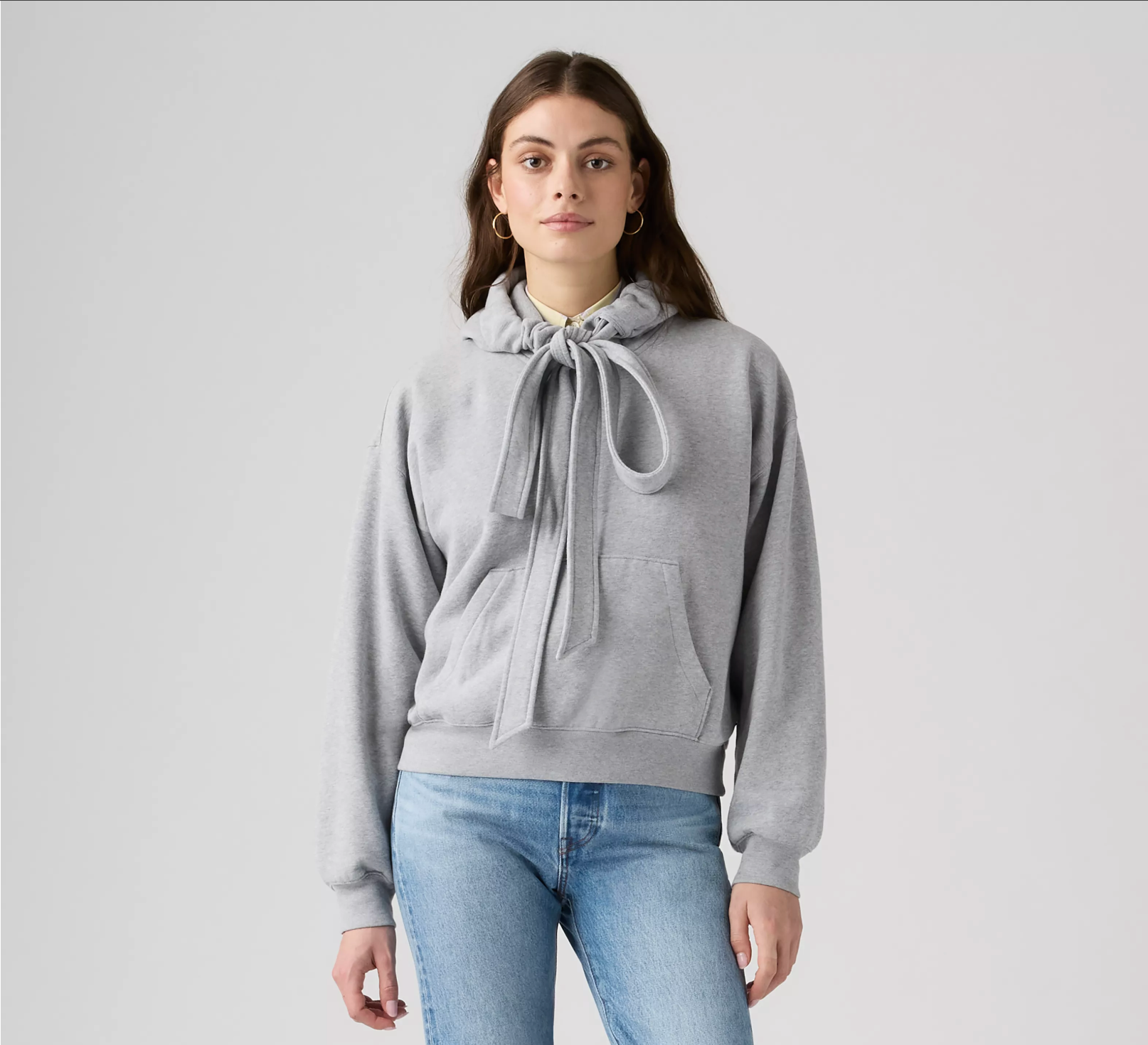 Vintage Tied Up Hoodie - Silver Heather