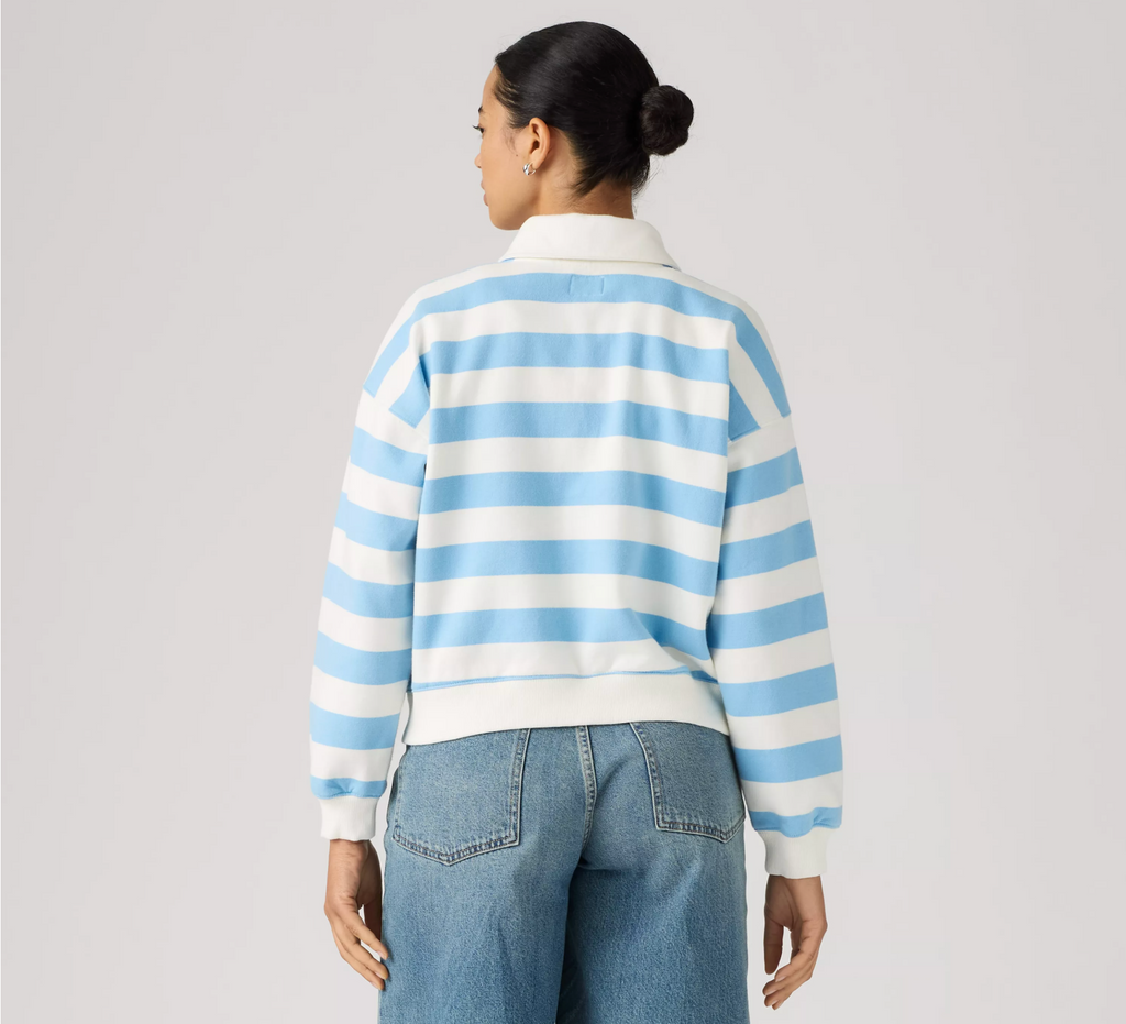 GR Vintage Rugby Fleece - Alaskan Blue Stripe