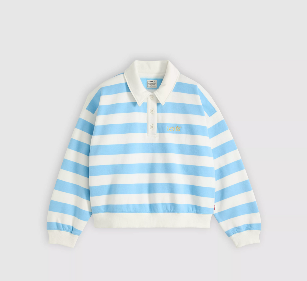 GR Vintage Rugby Fleece - Alaskan Blue Stripe