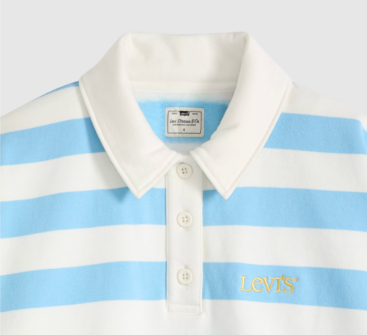 GR Vintage Rugby Fleece - Alaskan Blue Stripe
