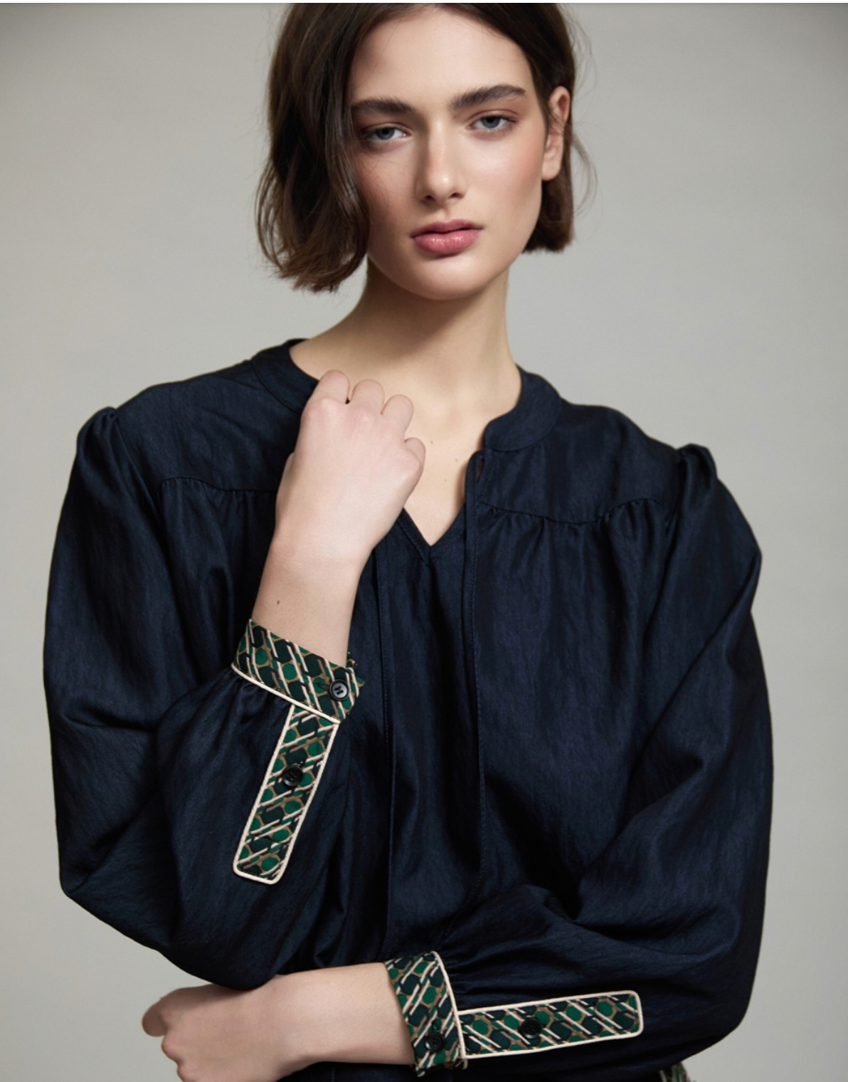 Shirt With Contrast Print