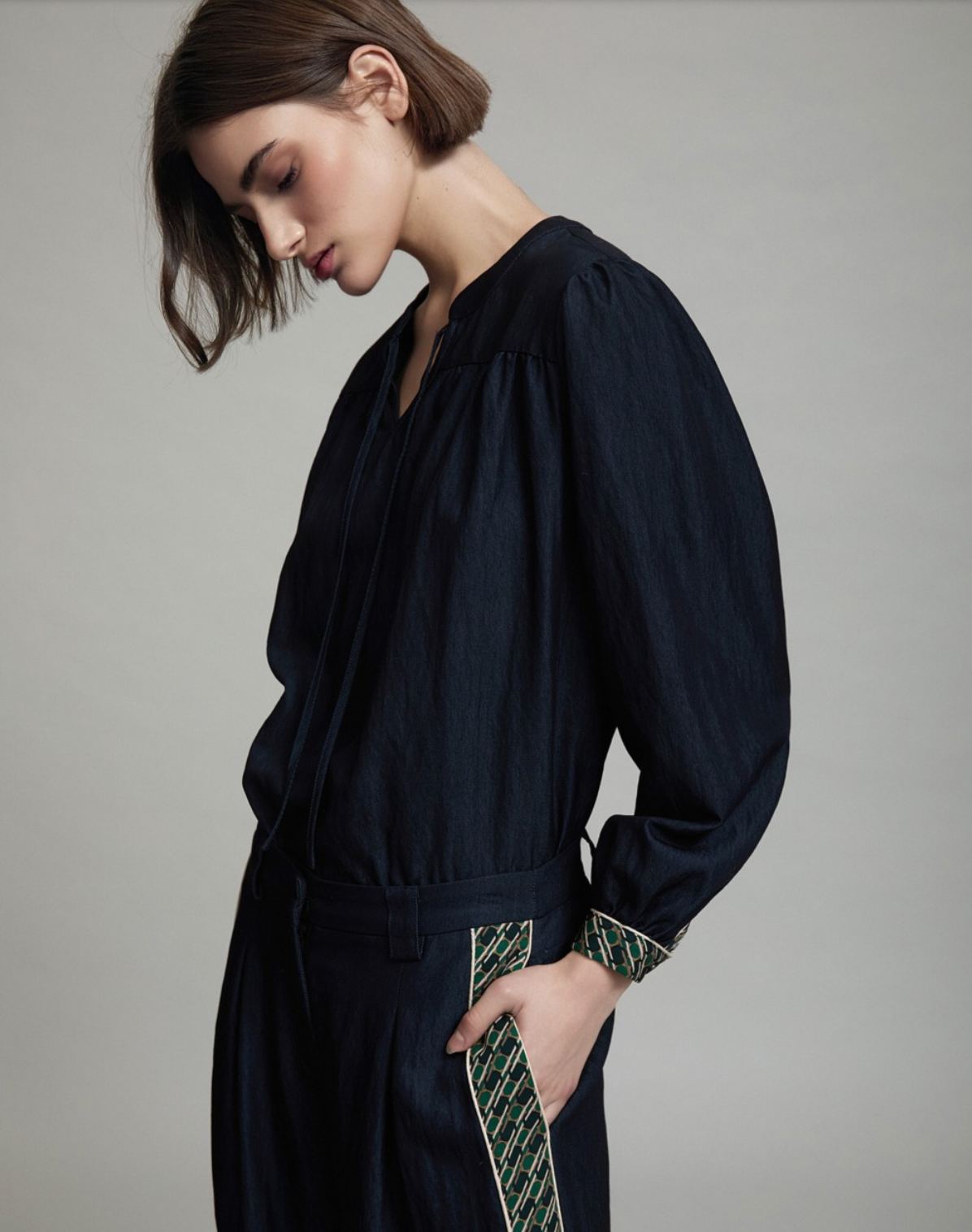 Shirt With Contrast Print