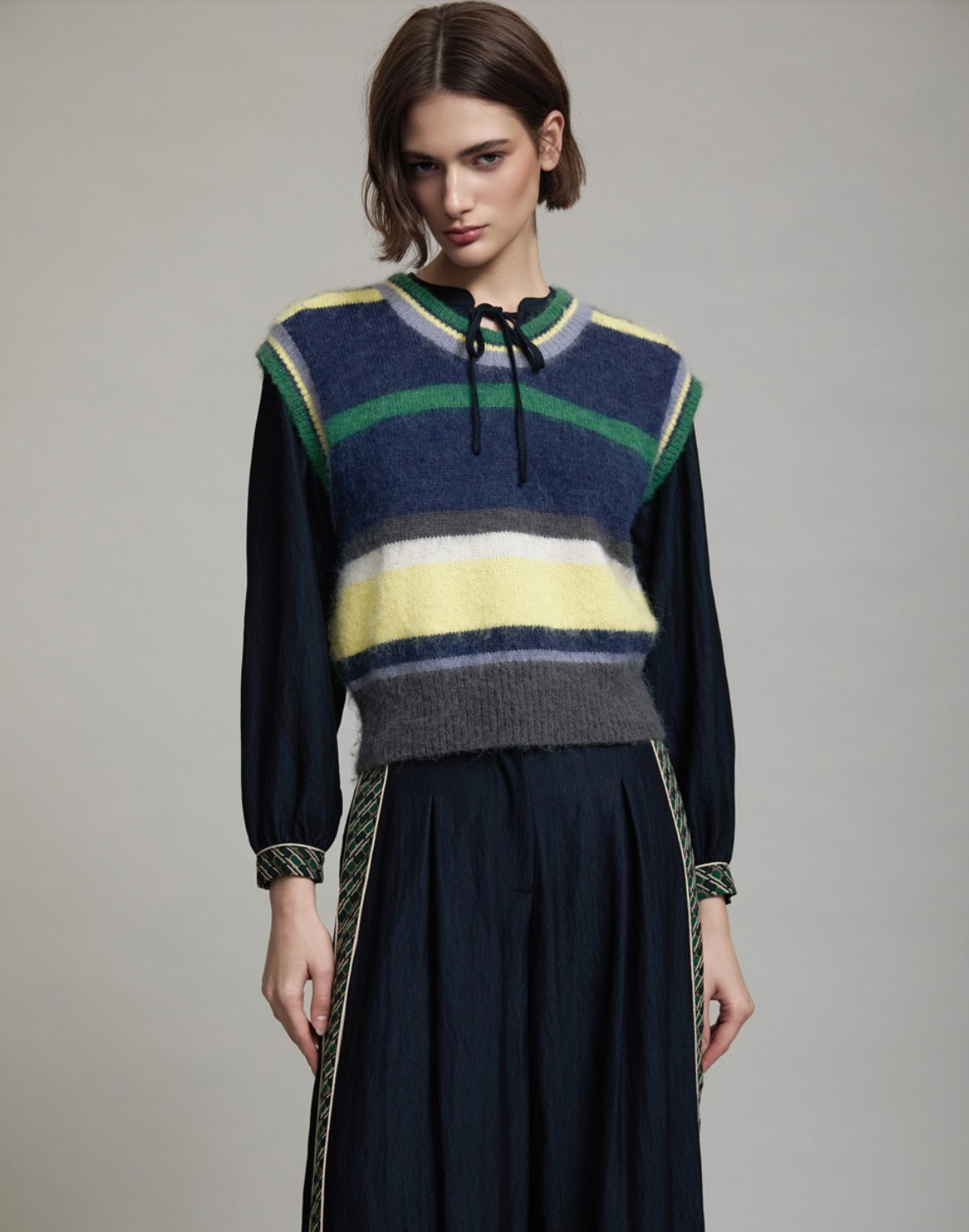 Stripes Knit Vest