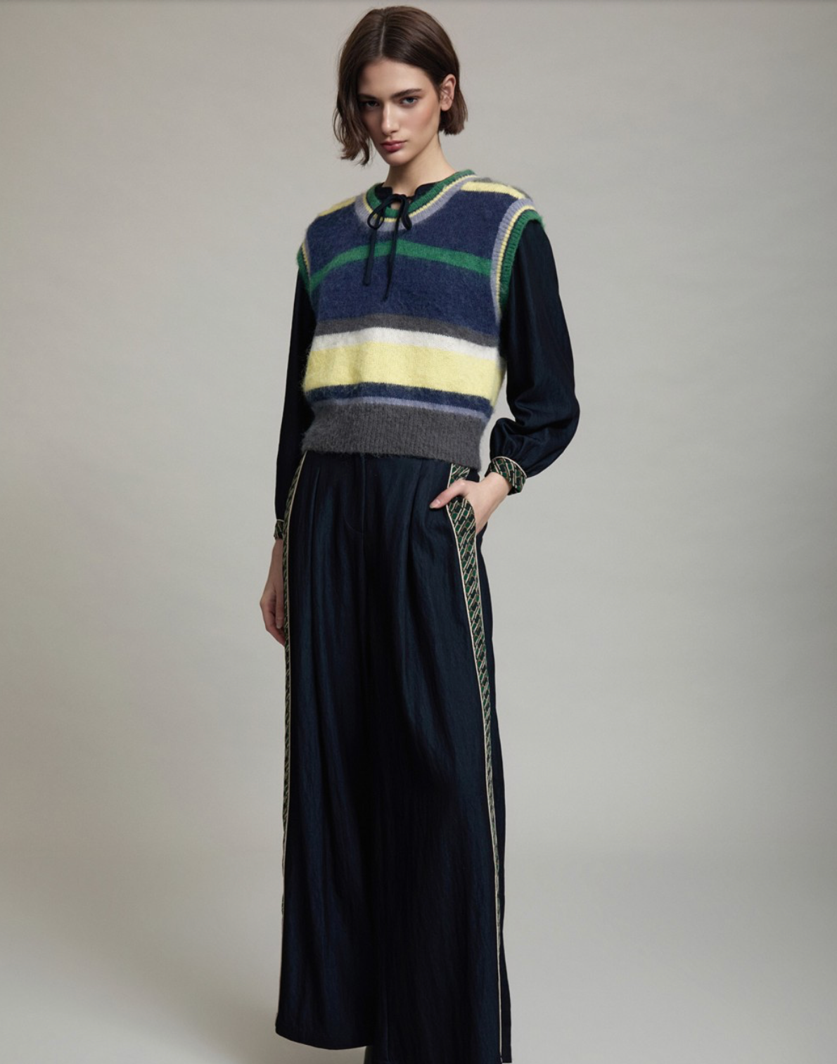 Stripes Knit Vest