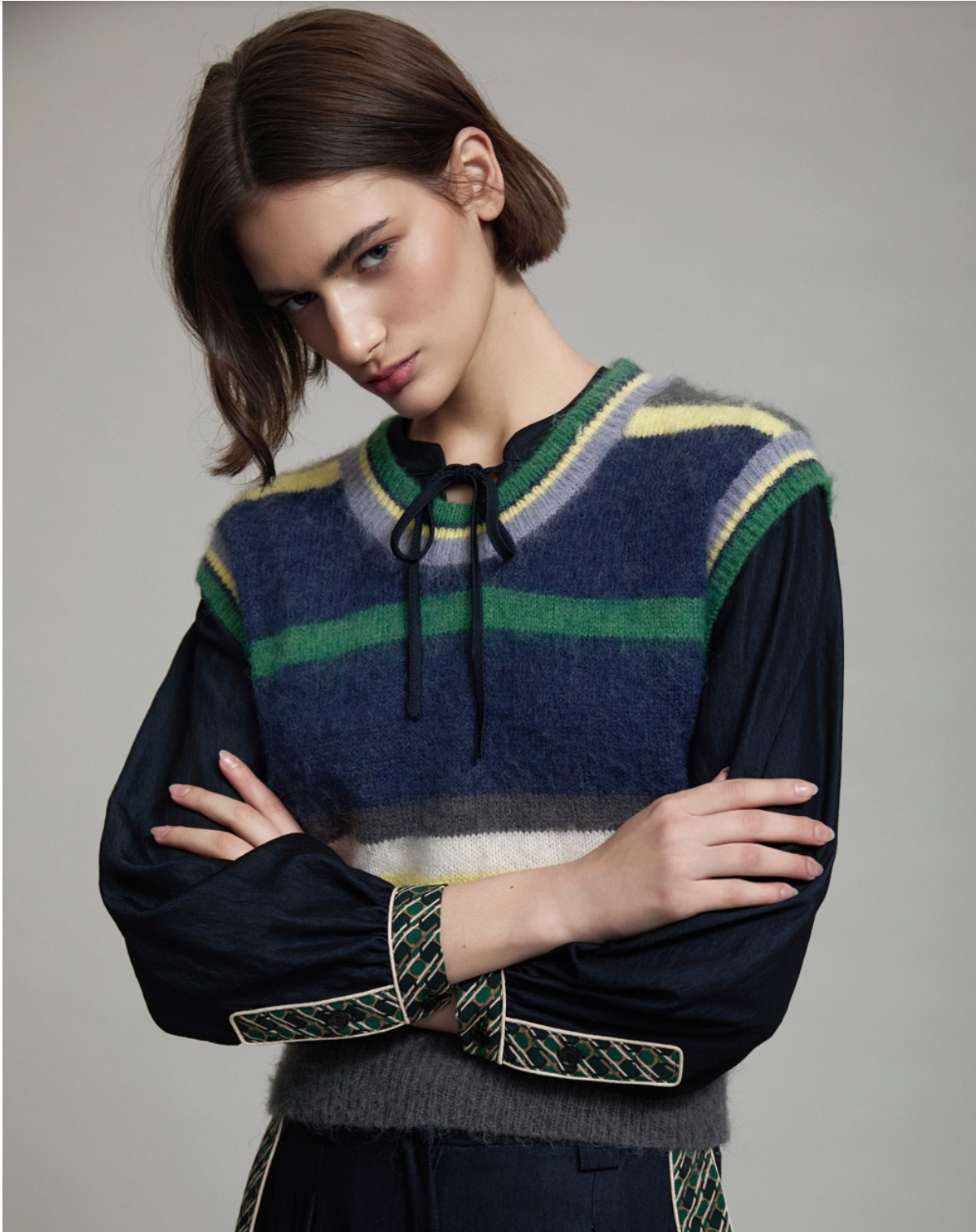 Stripes Knit Vest