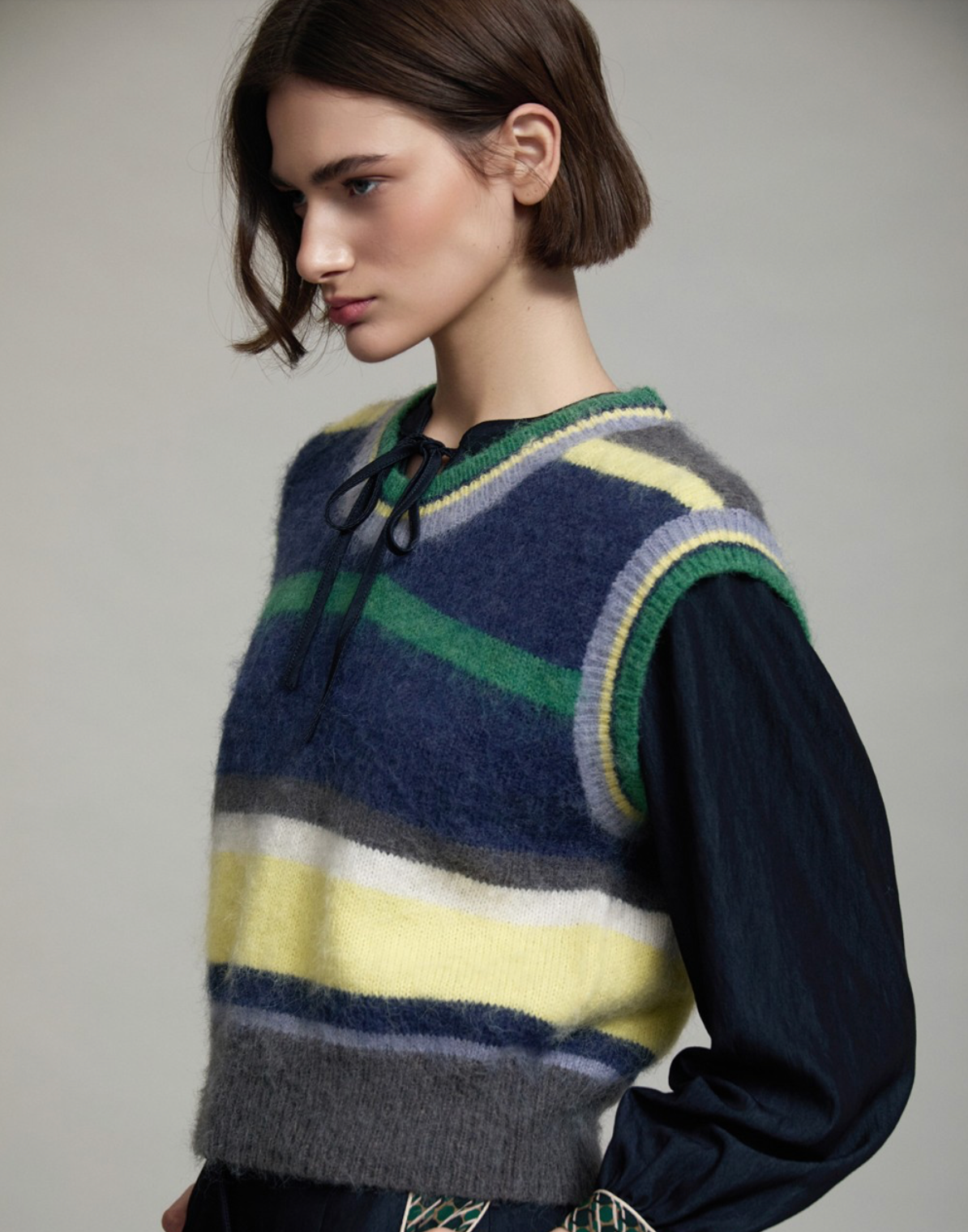 Stripes Knit Vest