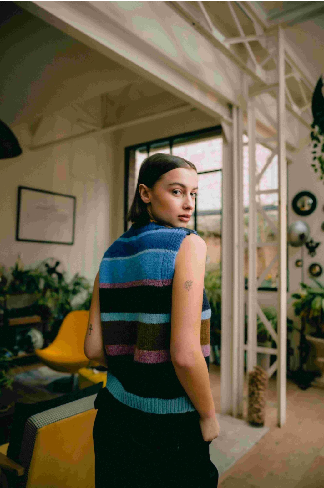Ninon Gilet - Blue