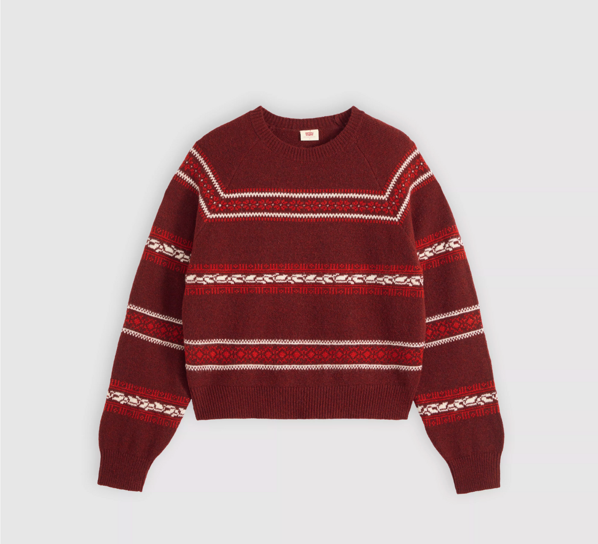 Jolie Fairisle Crewneck Sweater - Coralie