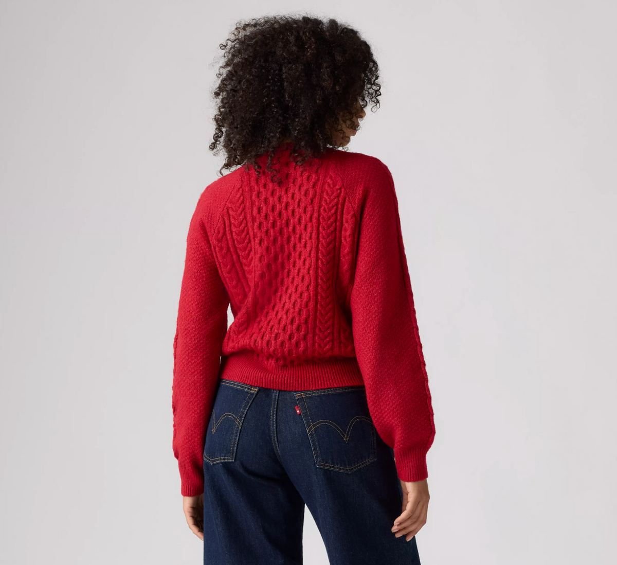 Jolie Cable  Crewneck Sweater - Emboldened