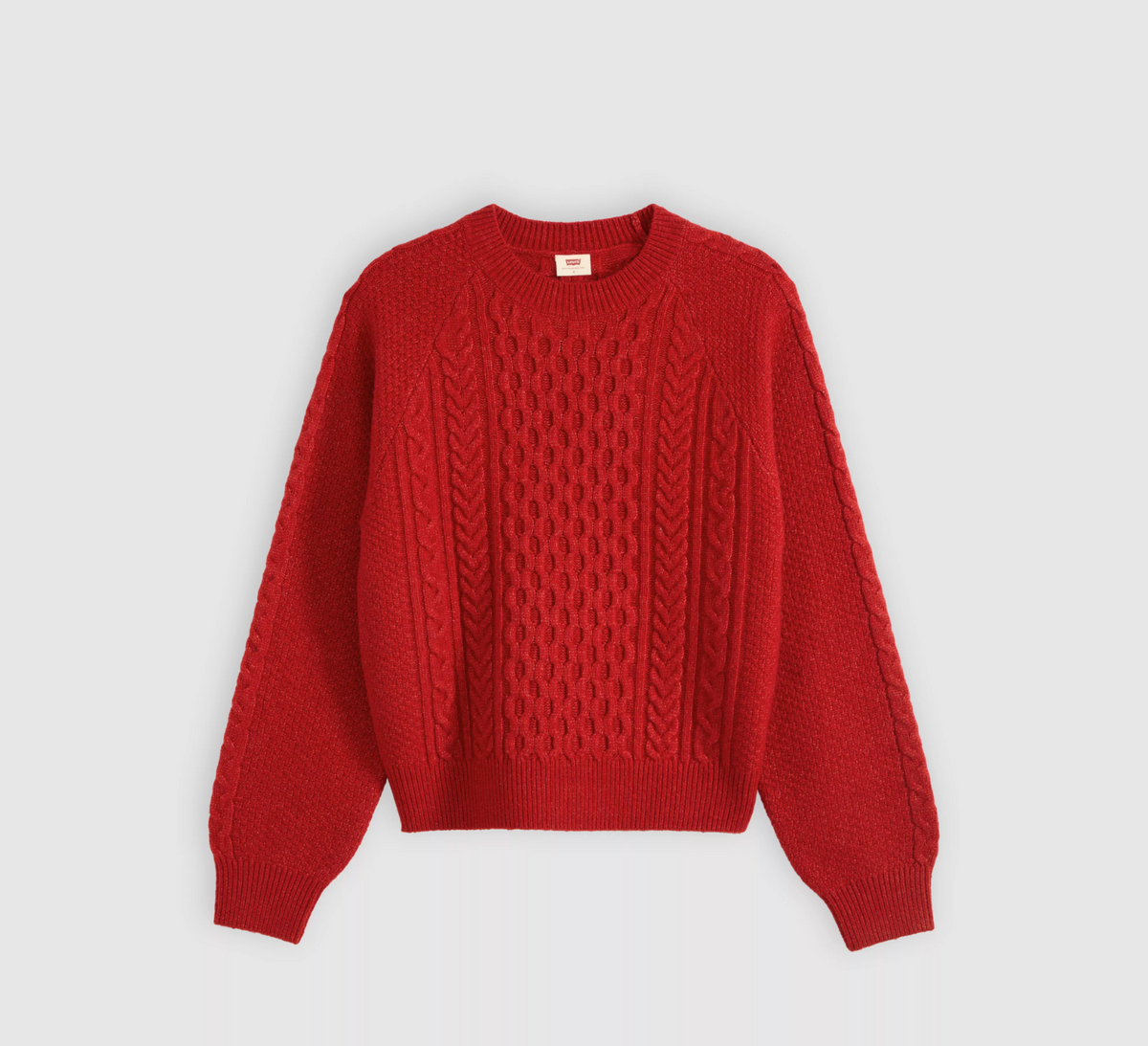 Jolie Cable  Crewneck Sweater - Emboldened