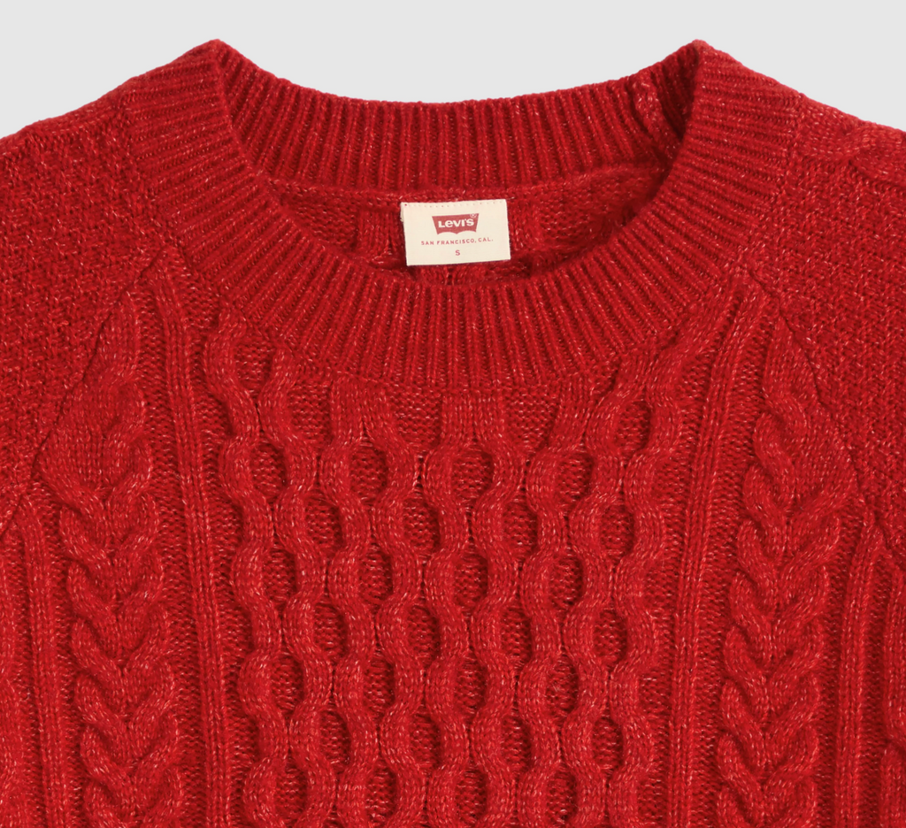 Jolie Cable  Crewneck Sweater - Emboldened