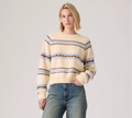 Jolie Fairisle Crewneck Sweater - Coralie Egret