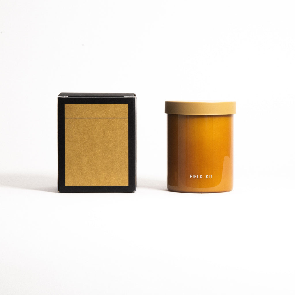 Solarium Glass Candle with Metal Lid