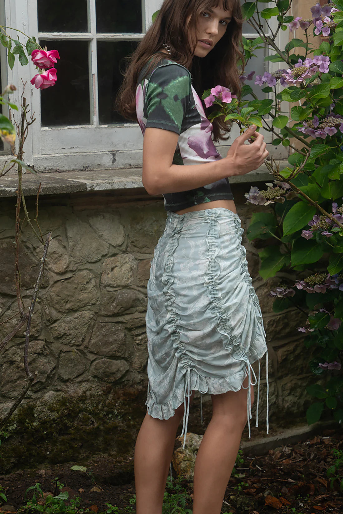 Daisy Gathered Channel Skirt