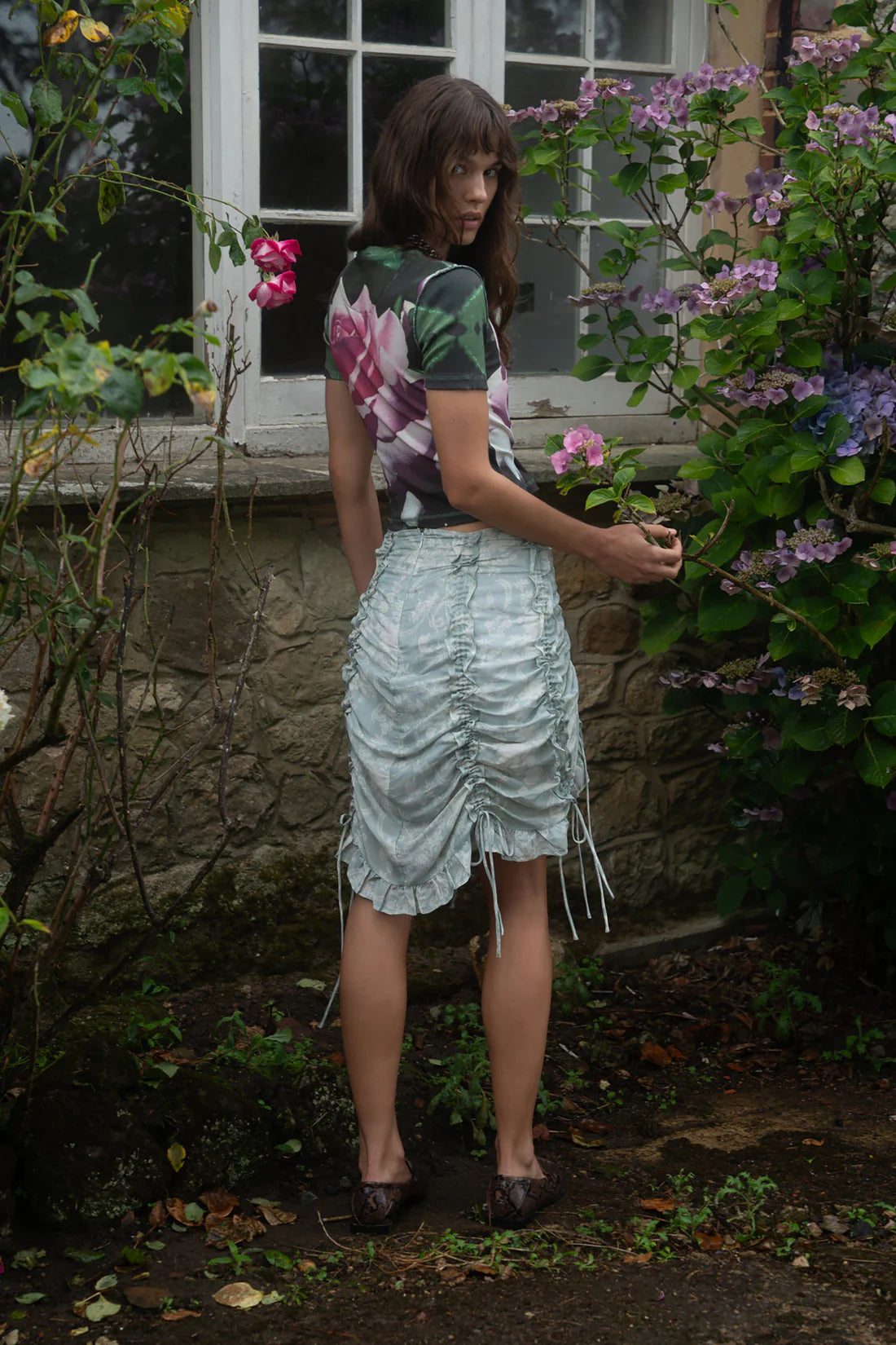Daisy Gathered Channel Skirt