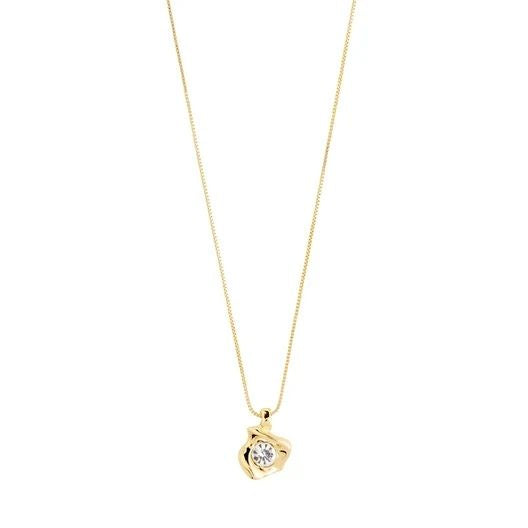 Sunset Recycled Crystal Necklace - Gold
