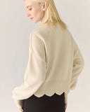 Scalloped Merino Sweater