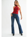 Low Rise Flare - Dark Denim