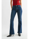 Low Rise Flare - Dark Denim