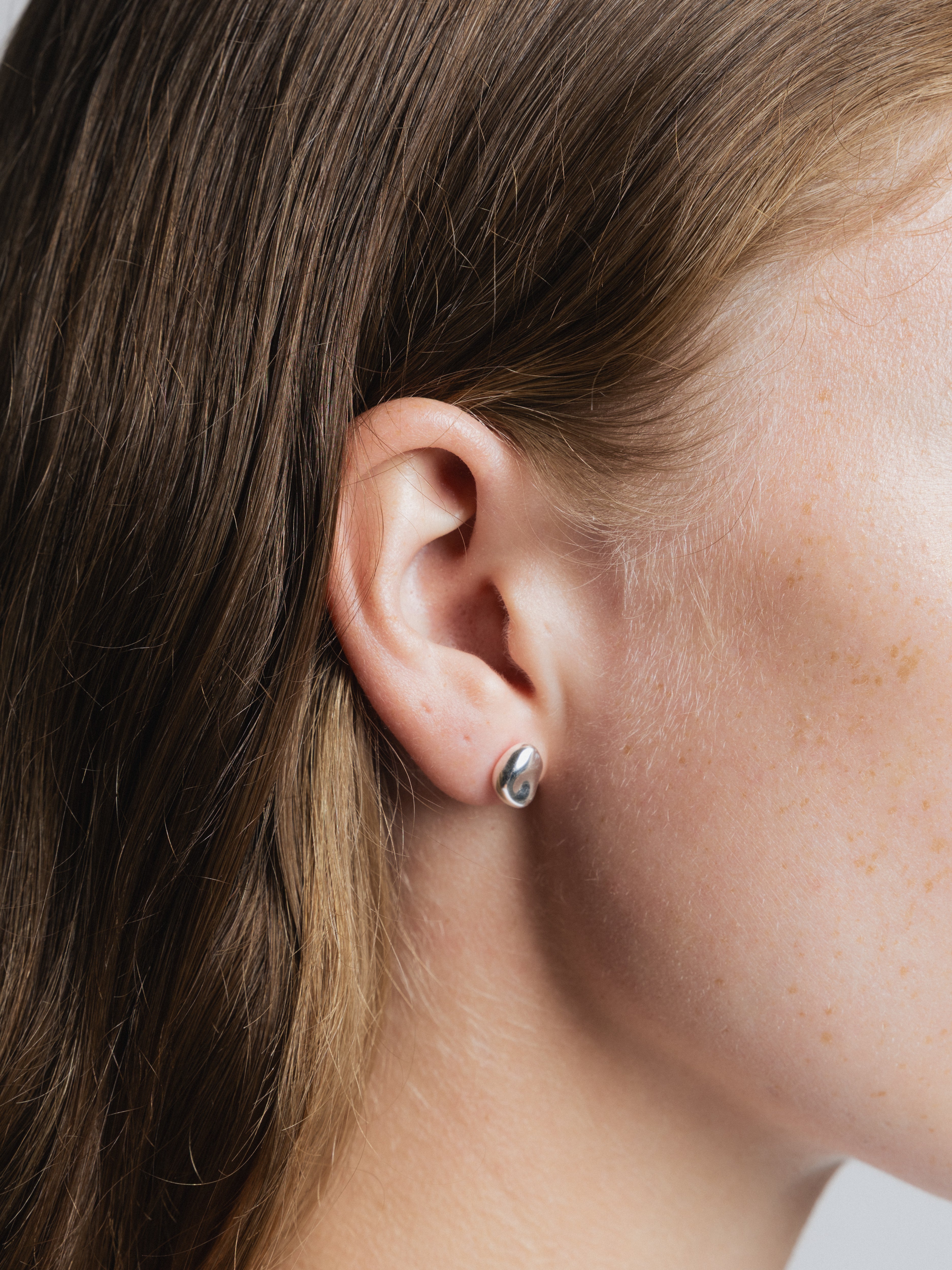 Bean Stud Earrings