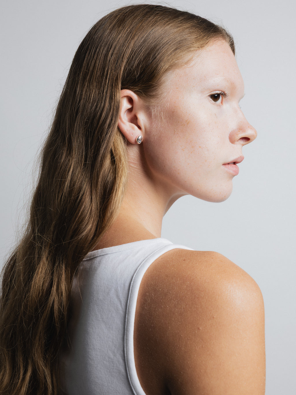 Bean Stud Earrings