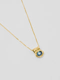 Cora Necklace in Blue Topaz