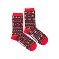 Ugly Christmas Sleigh Ride Mismatched Socks