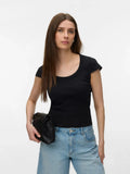 Chloe U-Neck Short Sleeve Top