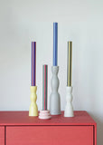 Stripe Dinner Candles - Mixed Set
