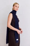 The Alpaca Skinny Scarf - Deep Sea Navy