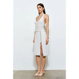 Elara Ruffle Trim Halter Top