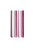 Stripe Dinner Candles
