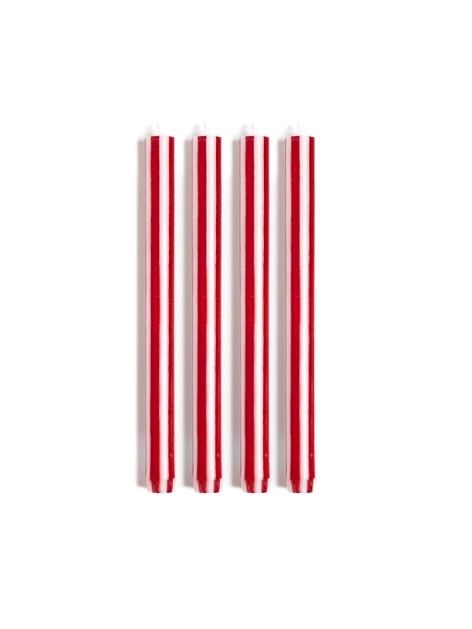 Stripe Dinner Candles