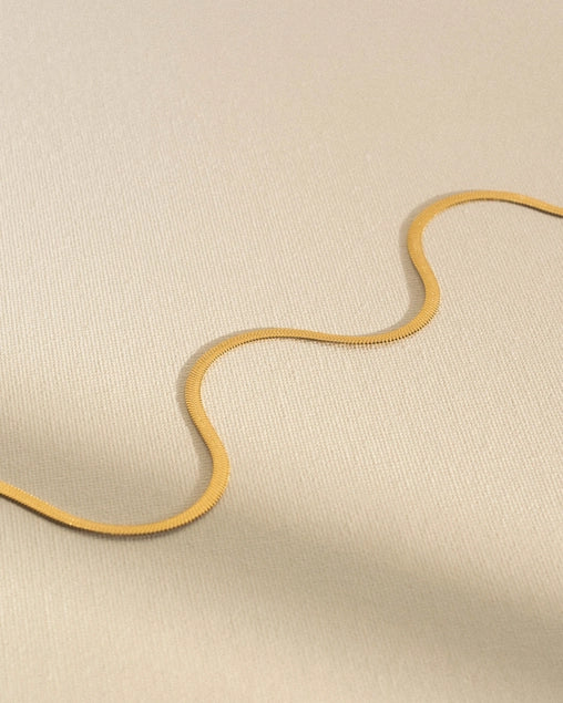 Golden Snake Chain Necklace