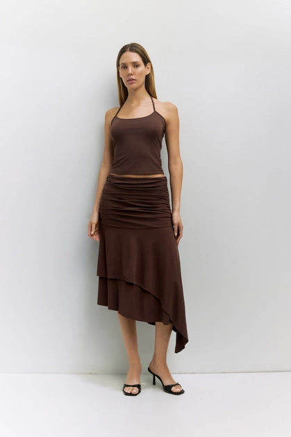 The Crystal Skirt - Brown