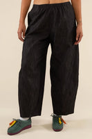 Denim Lantern Pant - Black