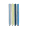 Stripe Dinner Candles - Mixed Set