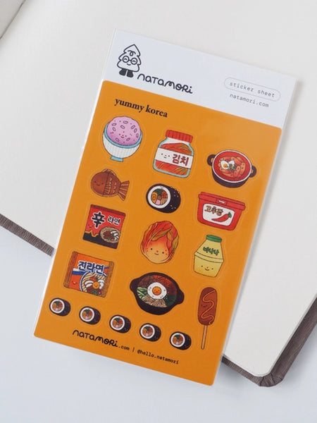 Yummy Korea Sticker Sheet