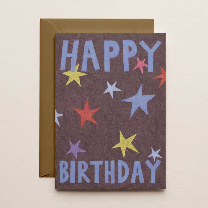 Star Pattern Birthday Card