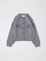 The Dahlia Cardigan - Heather Grey
